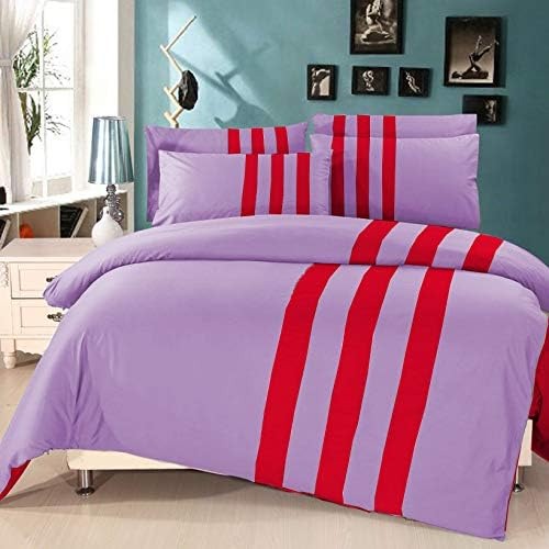 6 Pcs Luxury Stripes Duvet Set - 1229