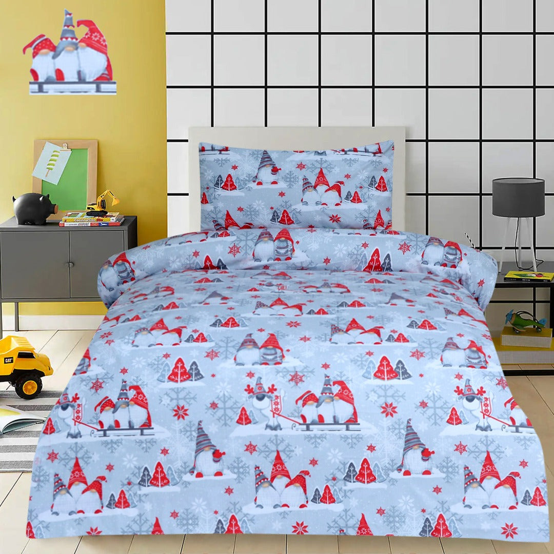 2 Pcs Printed Bed Sheet NB-1209