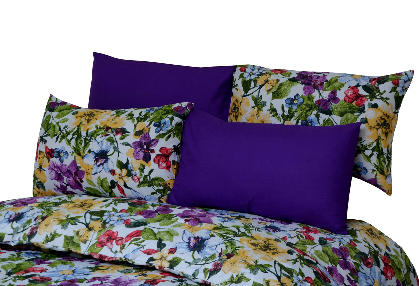 6 Pcs Luxury Printed Comforter Set - 1224