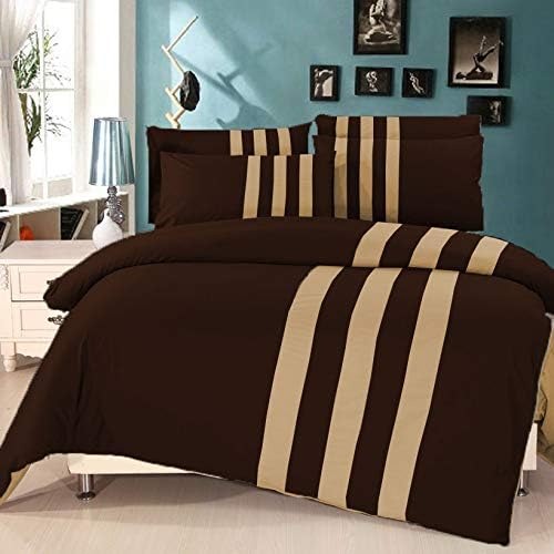 6 Pcs Luxury Stripes Duvet Set - 1229