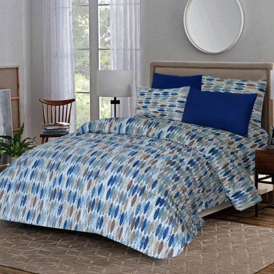 6 Pcs Luxury Printed Comforter Set - 1225