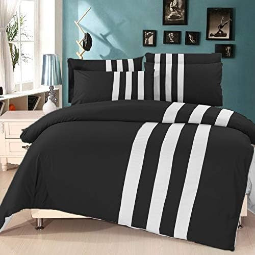 6 Pcs Luxury Stripes Duvet Set - 1229