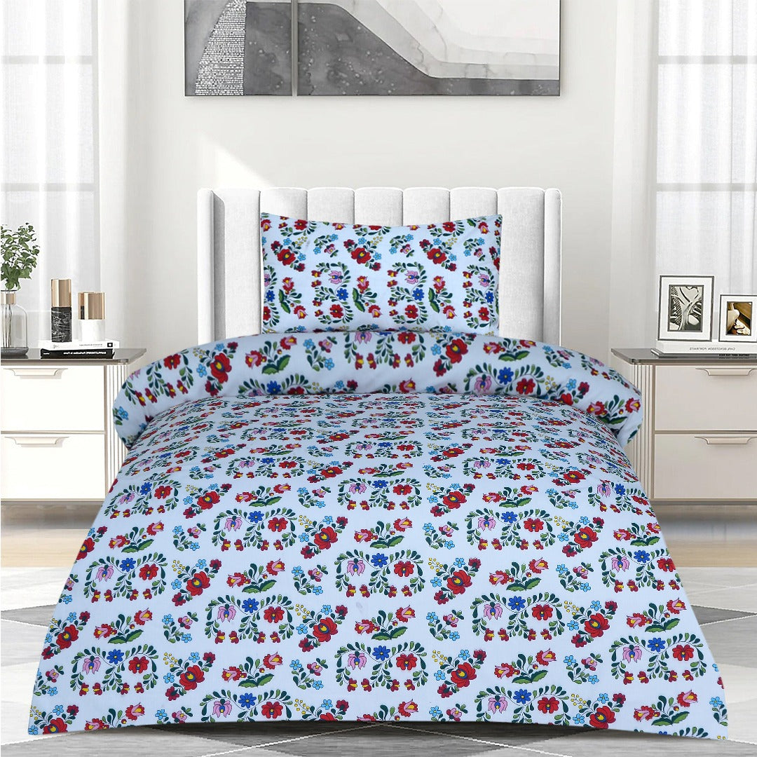 2 Pcs Printed Bed Sheet NB-1196