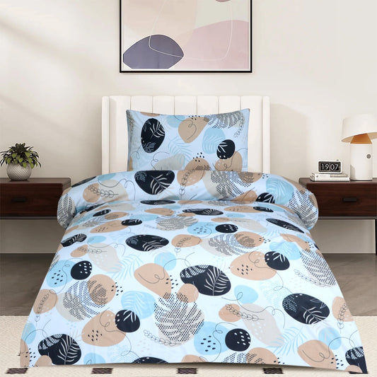 2 Pcs Printed Bed Sheet NB-1203