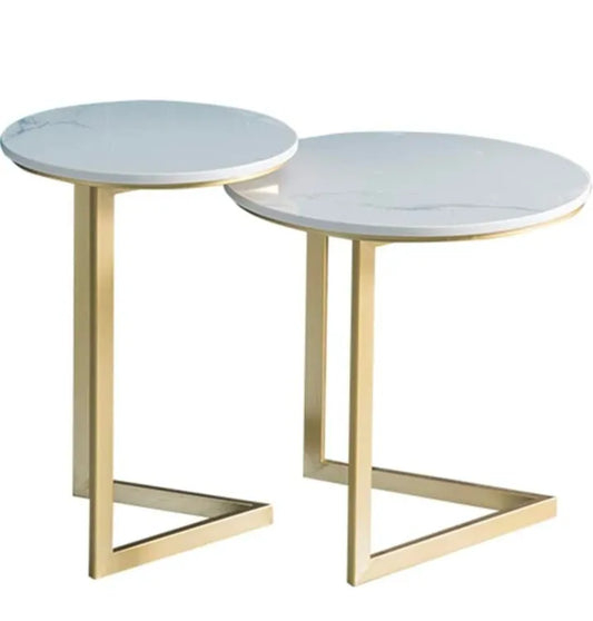 Coffee Tables Storage Circle Fashion Design Table Set of 2 - 1311