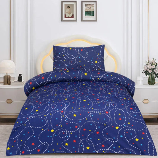 2 Pcs Elegant Printed Bed Sheet -1246