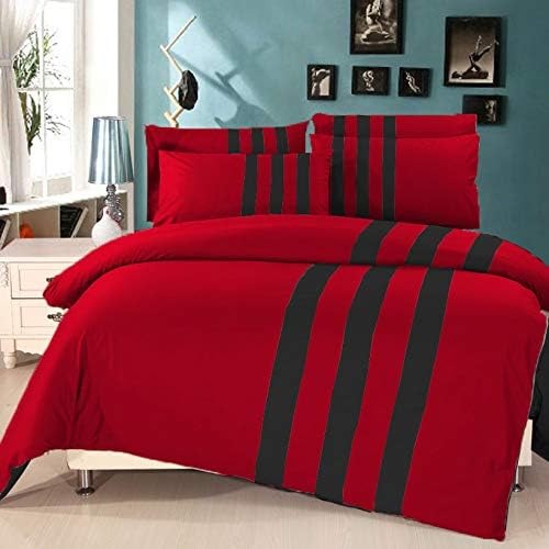 6 Pcs Luxury Stripes Duvet Set - 1229