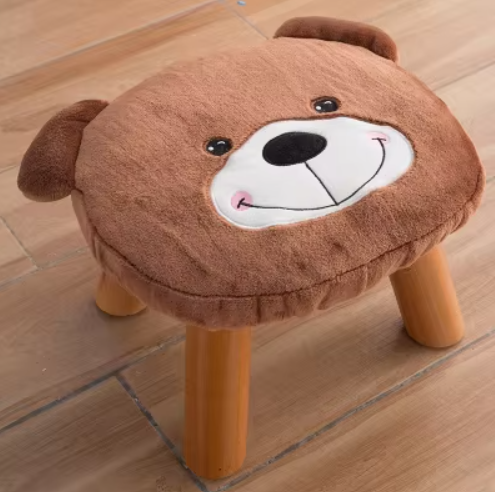 Luxury Solid wood Cartoon Stool - 1468