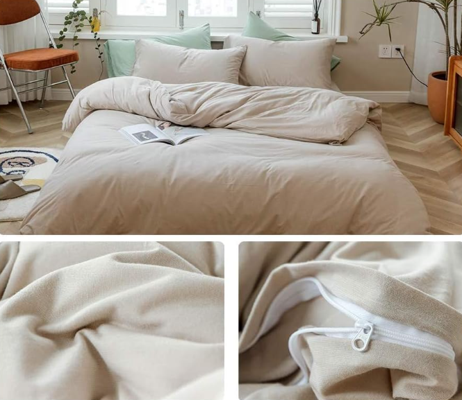 6 PCS LUXURY PLAIN DUVET SET - 1247