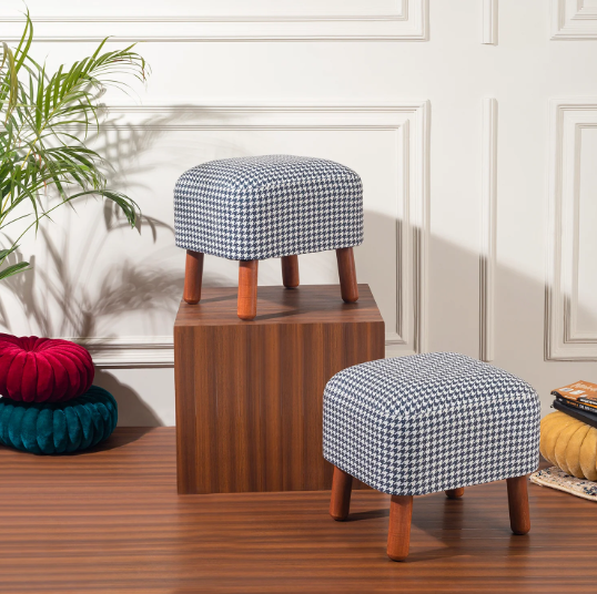 Square Box Stool 1 Seater Elegant Square Stool- 1517 – 92Bedding