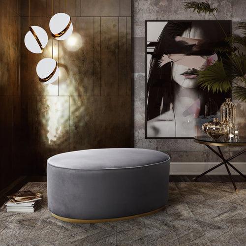 Luxury Scarlett Oval Ottoman Stool-1225 - 92Bedding