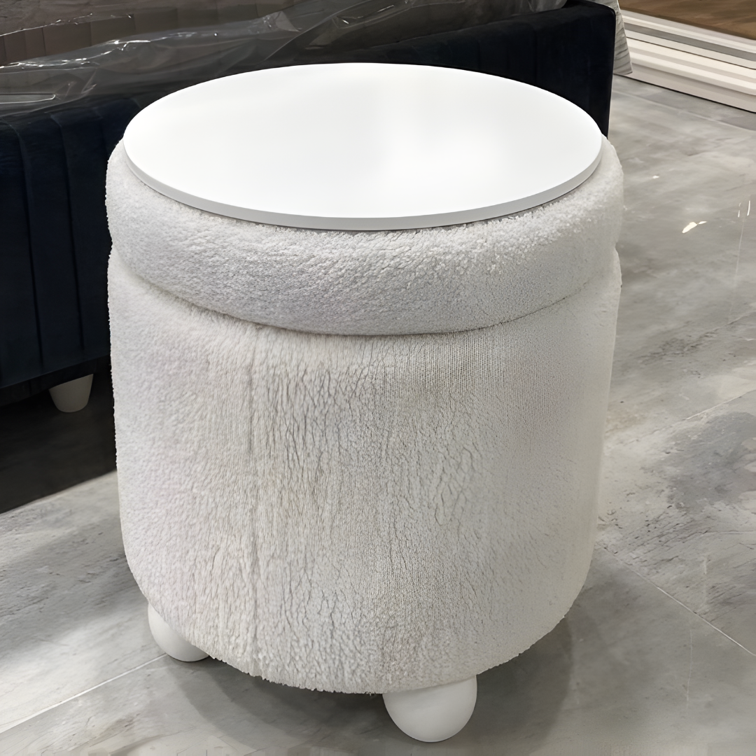 Multi-Functional Ottoman Stool with Hidden Storage - 1575