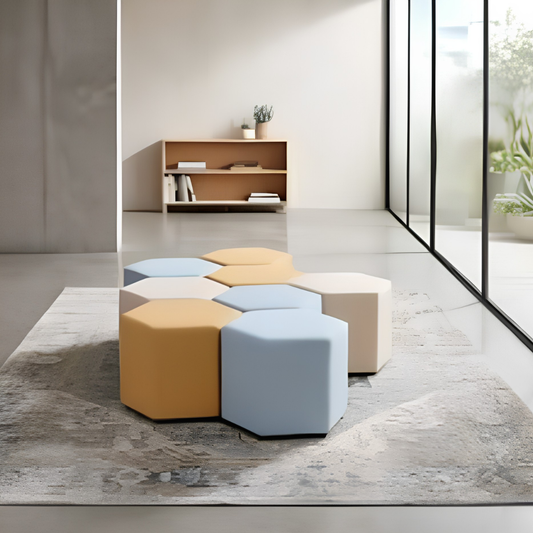 Pentagon Ottoman Stool - 1582