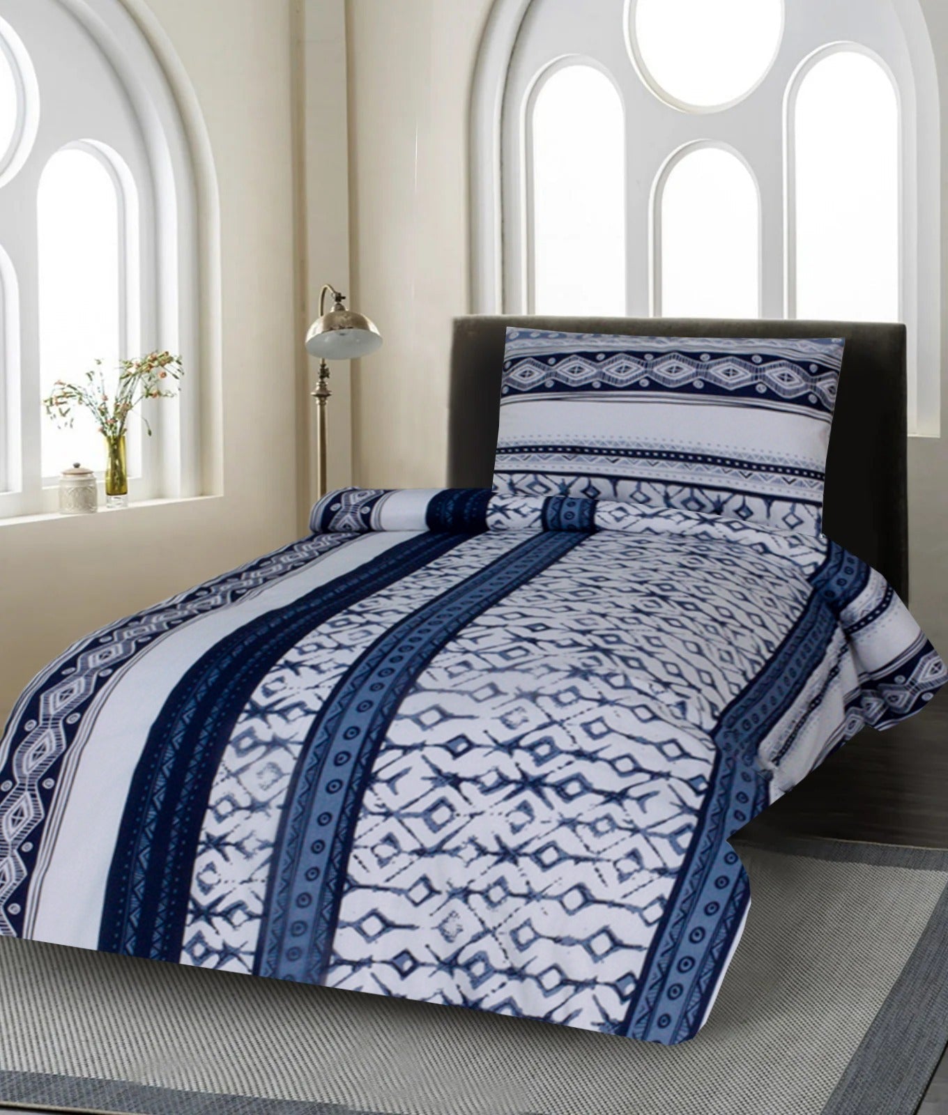 2 Pcs Printed Bed Sheet MHS-941