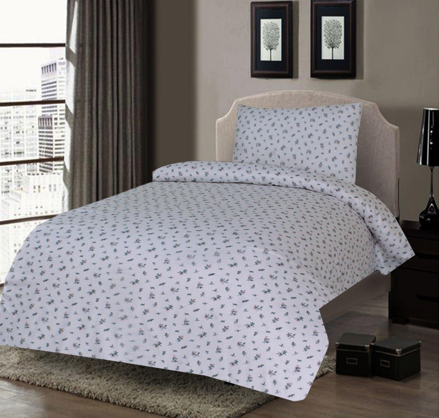 2 Pcs Printed Bed Sheet MHS-937