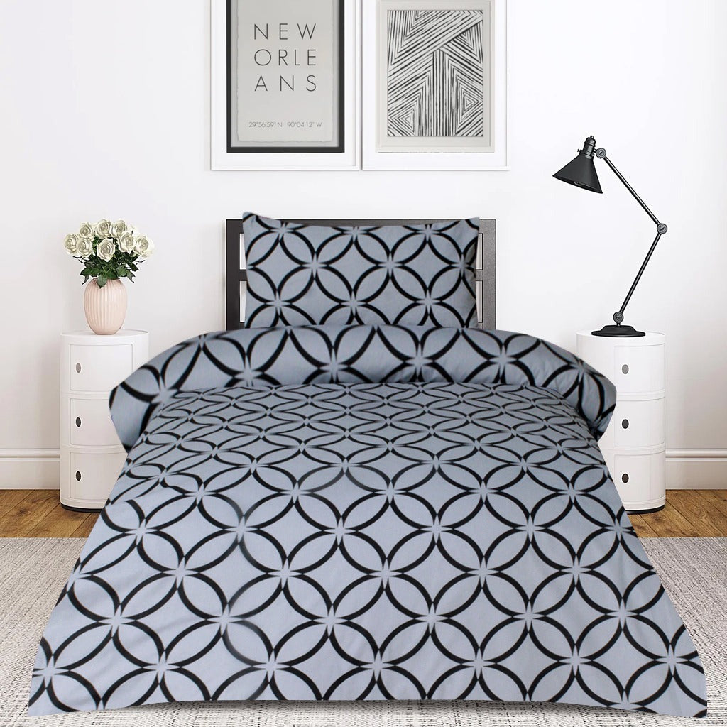 2 Pcs Printed Bed Sheet MHS-949