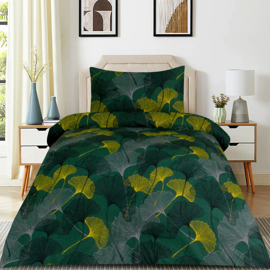 2 Pcs Printed Bed Sheet NB-972