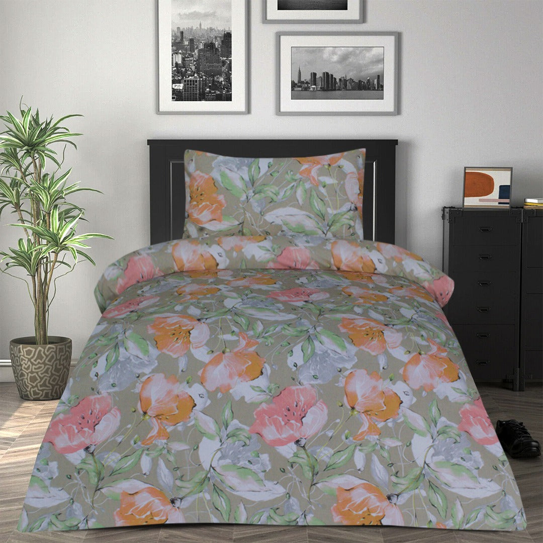 2 Pcs Printed Bed Sheet NB-1017