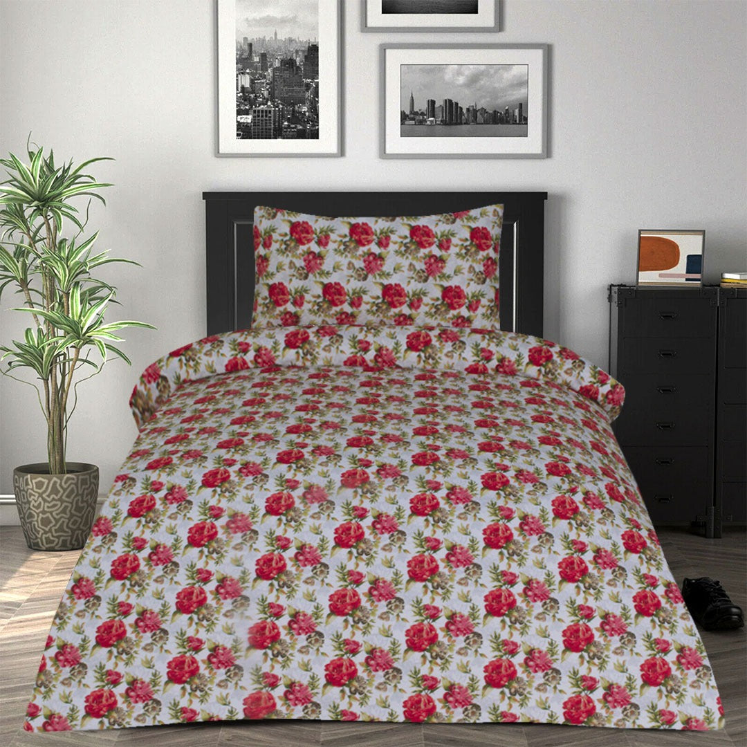 2 Pcs Printed Bed Sheet NB-1033