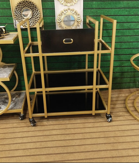 Modern Rec box 3 tier bar cart - 1369