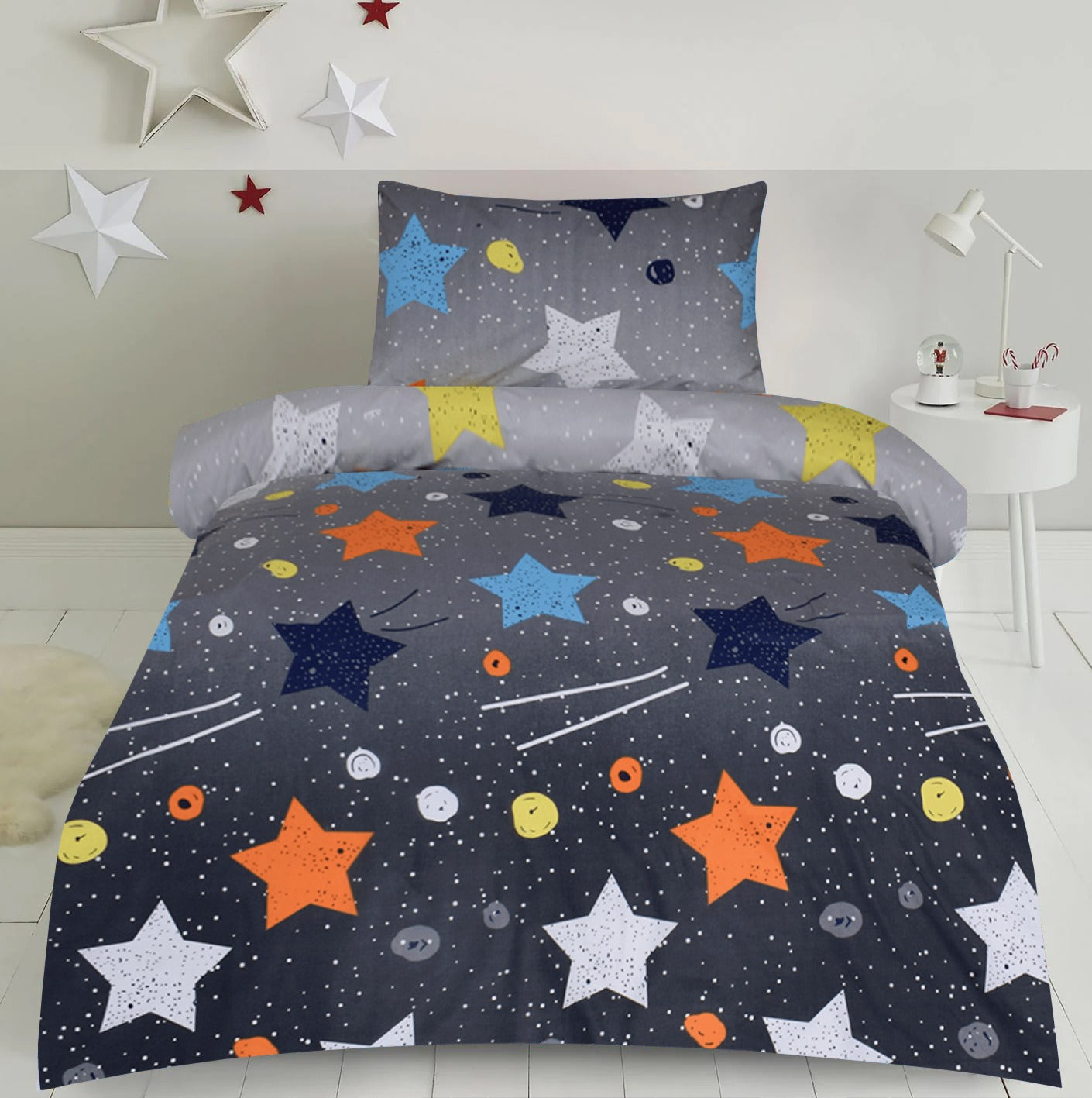 2 Pcs Printed Bed Sheet NB-1038