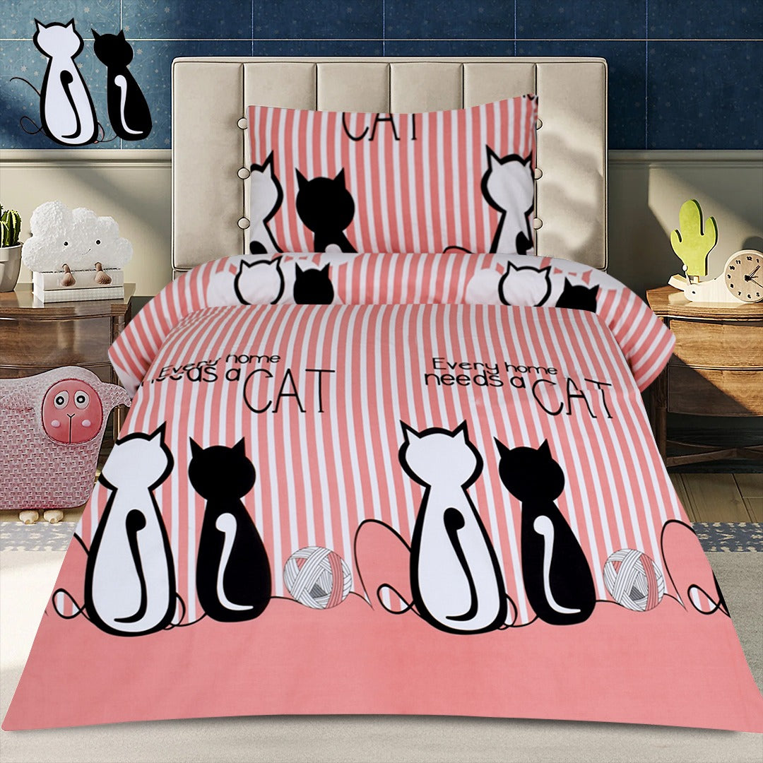 2 Pcs Printed Bed Sheet NB-1037