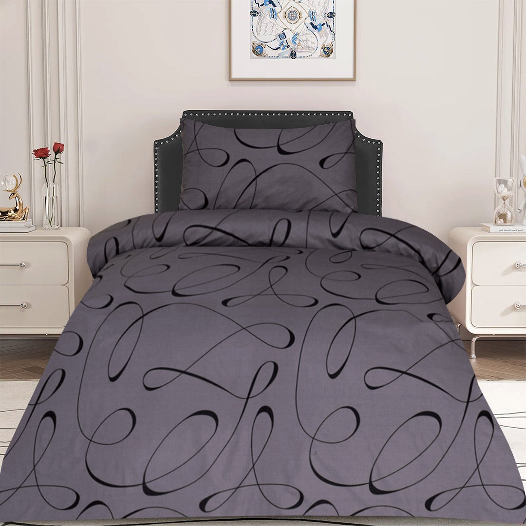 2 Pcs Printed Bed Sheet NB-1035