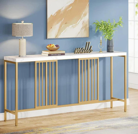 Luxury Entryway Console Table with Metal for Living Room  - 1400