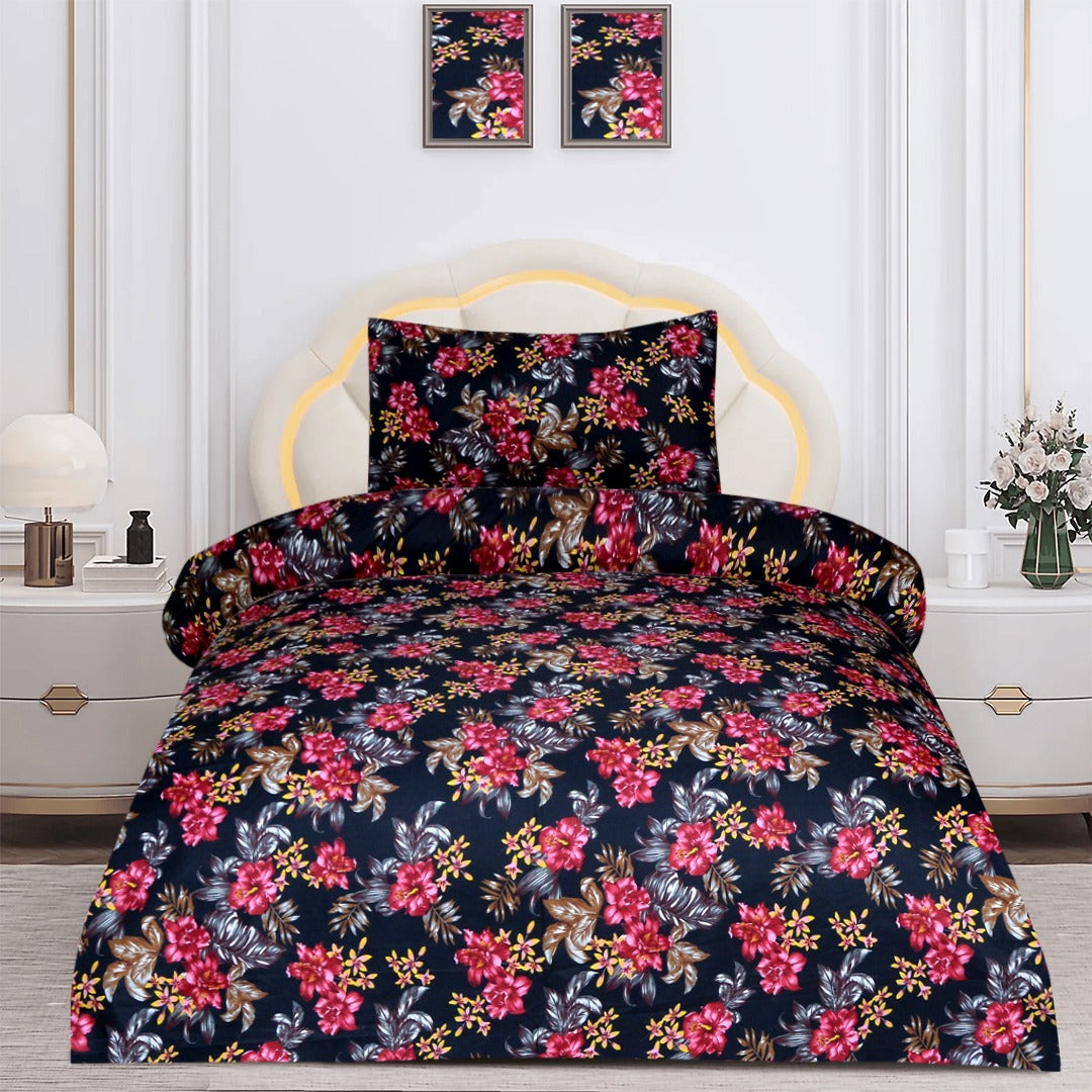 2 Pcs Printed Bed Sheet NB-1191