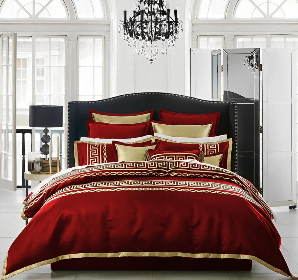 8 PCS LUXURY VELVET DUVET SET - 1230