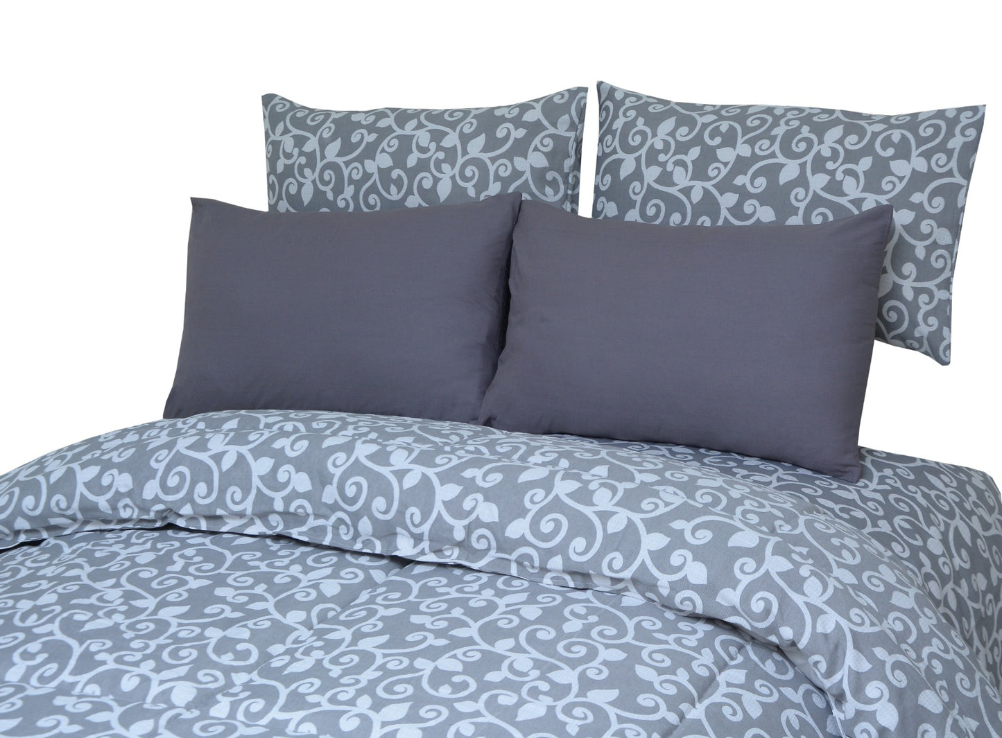 6 Pcs Luxury Printed Comforter Set - 1233