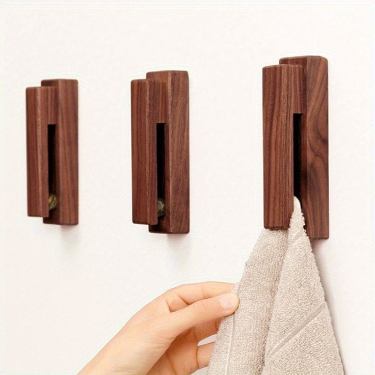 Creative Wooden Solid Towel Rack - 1478