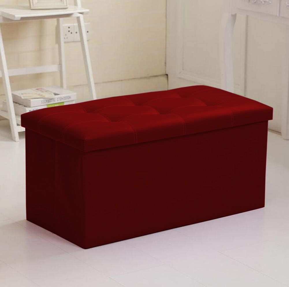 Innovative Rectangular Leathered Ottoman Stool- 1462