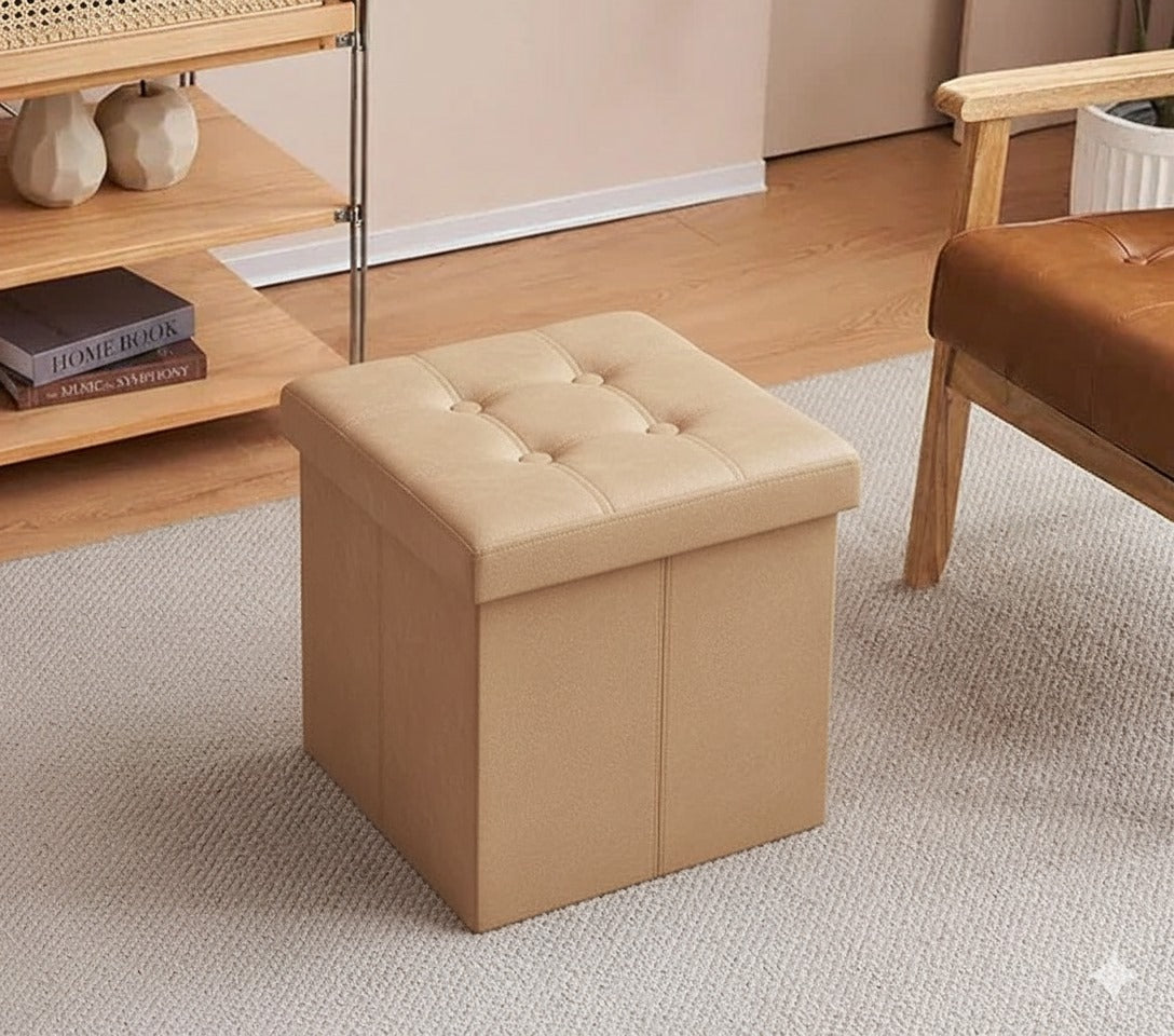 Square Shape Luxury Ottoman Stool- 1464