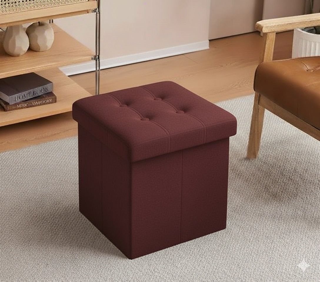 Square Shape Luxury Ottoman Stool- 1464
