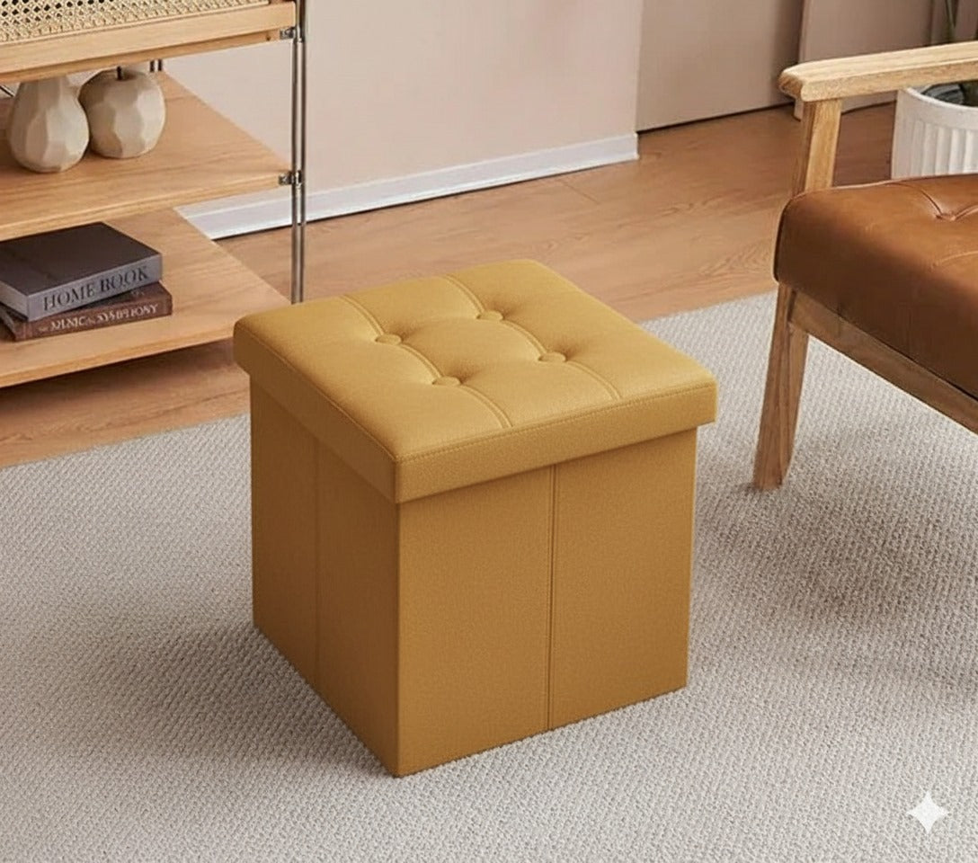 Square Shape Luxury Ottoman Stool- 1464
