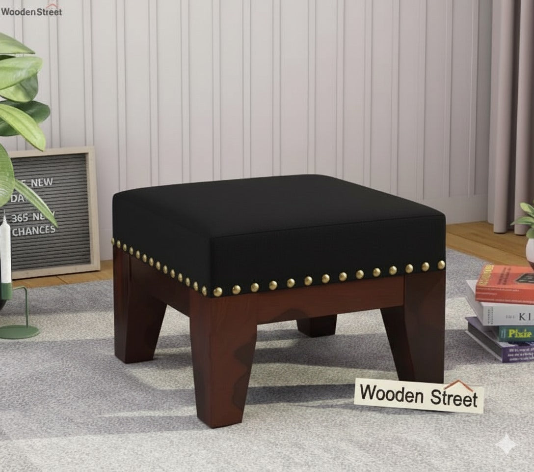 Single Square Wooden Luxury Stool - 1454
