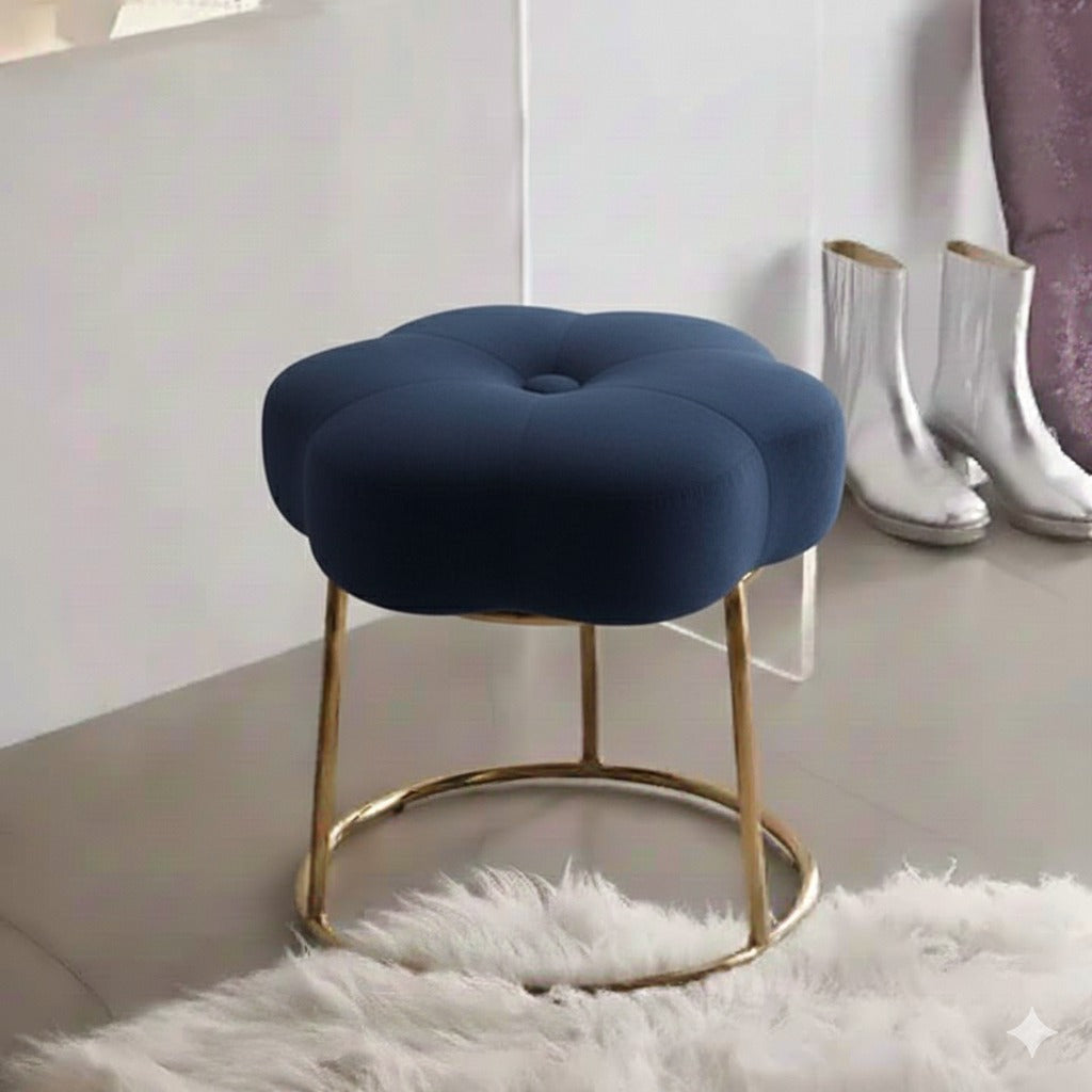 Eterna Gold Frame Designer Stool - 1549