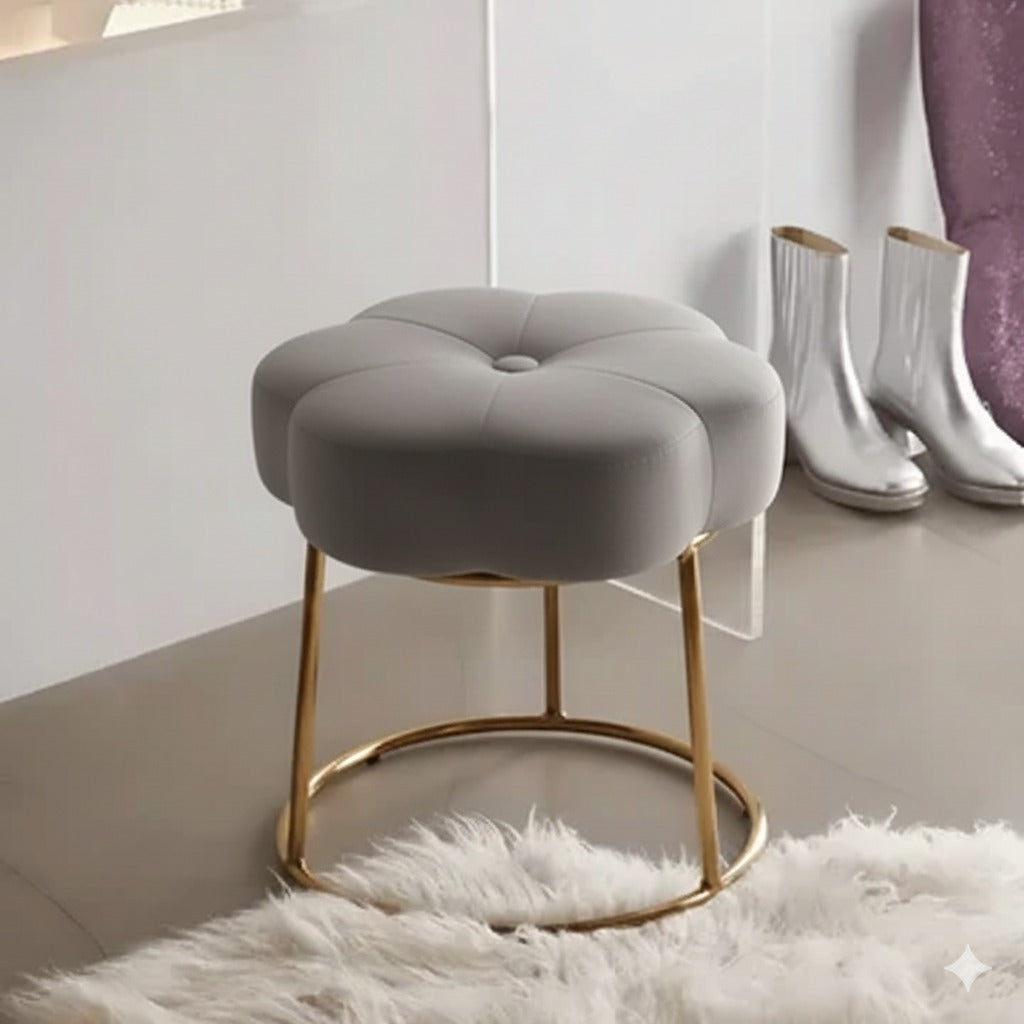 Eterna Gold Frame Designer Stool - 1549