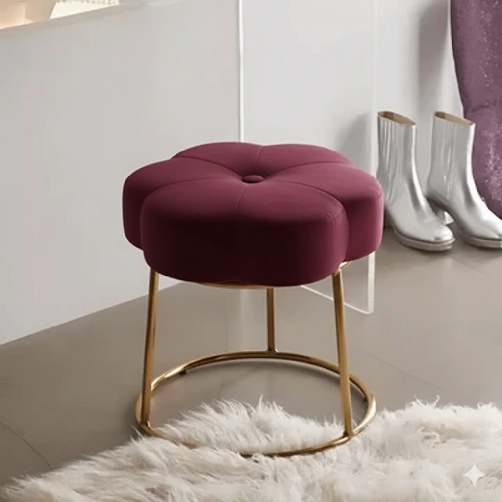Eterna Gold Frame Designer Stool - 1549
