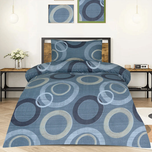 2 Pcs Printed Bed Sheet NB-1103