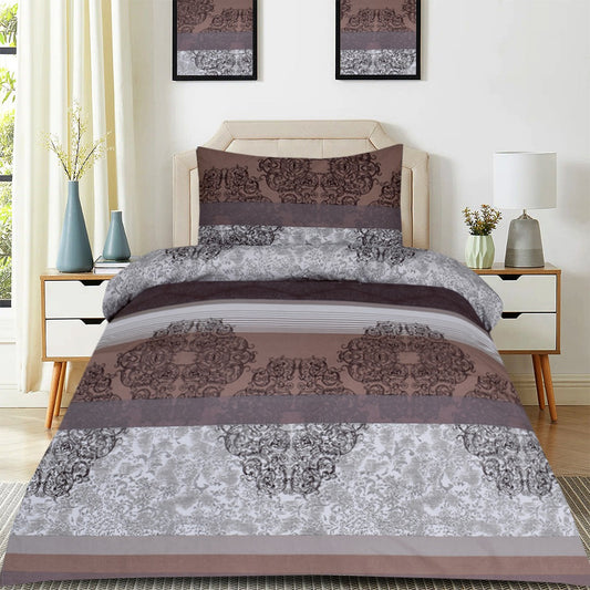 2 Pcs Printed Bed Sheet NB-1079