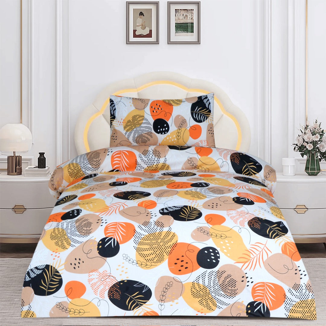 2 Pcs Printed Bed Sheet NB-1204