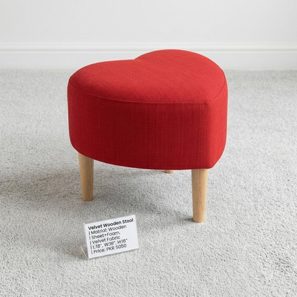 Heart Shaped Single Seater Stool - 1588 - myhomestyle.pk