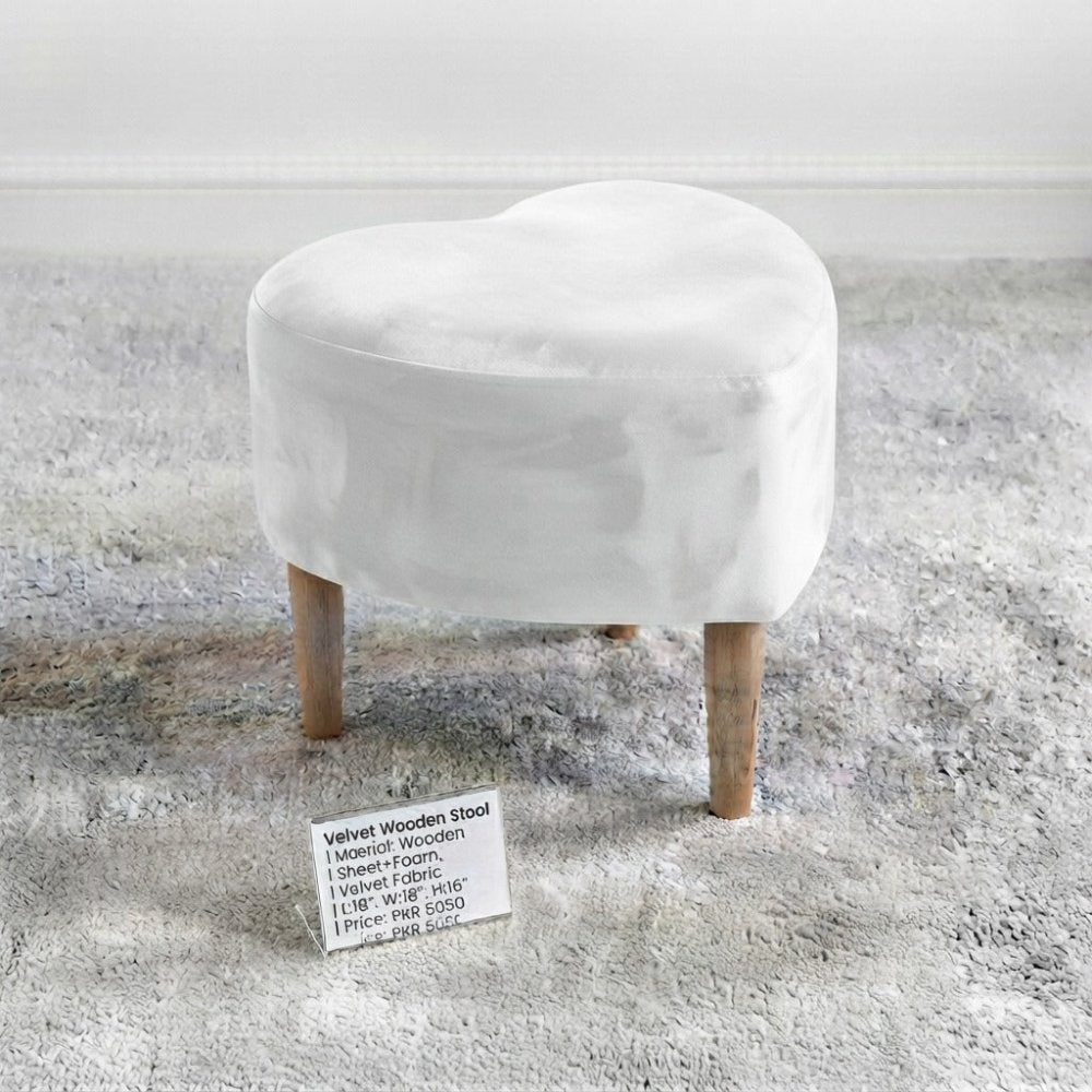 Heart Shaped Single Seater Stool - 1588 - myhomestyle.pk