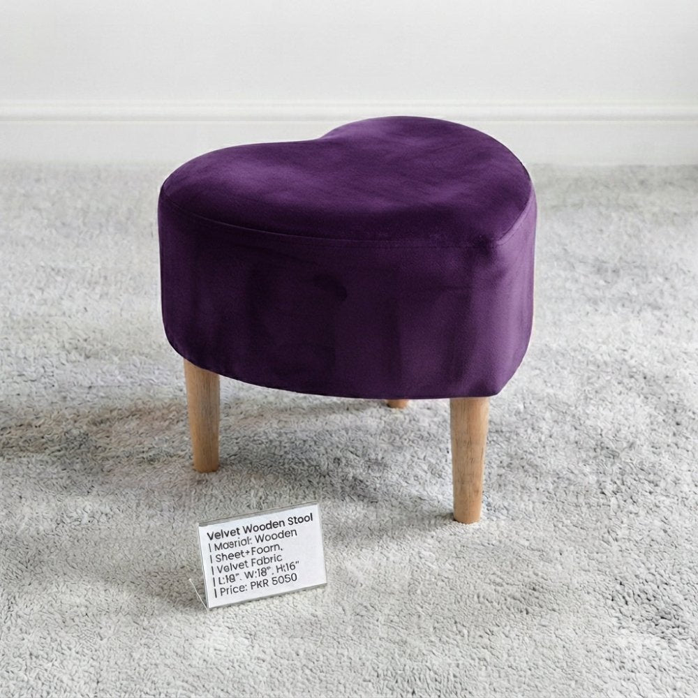 Heart Shaped Single Seater Stool - 1588 - myhomestyle.pk
