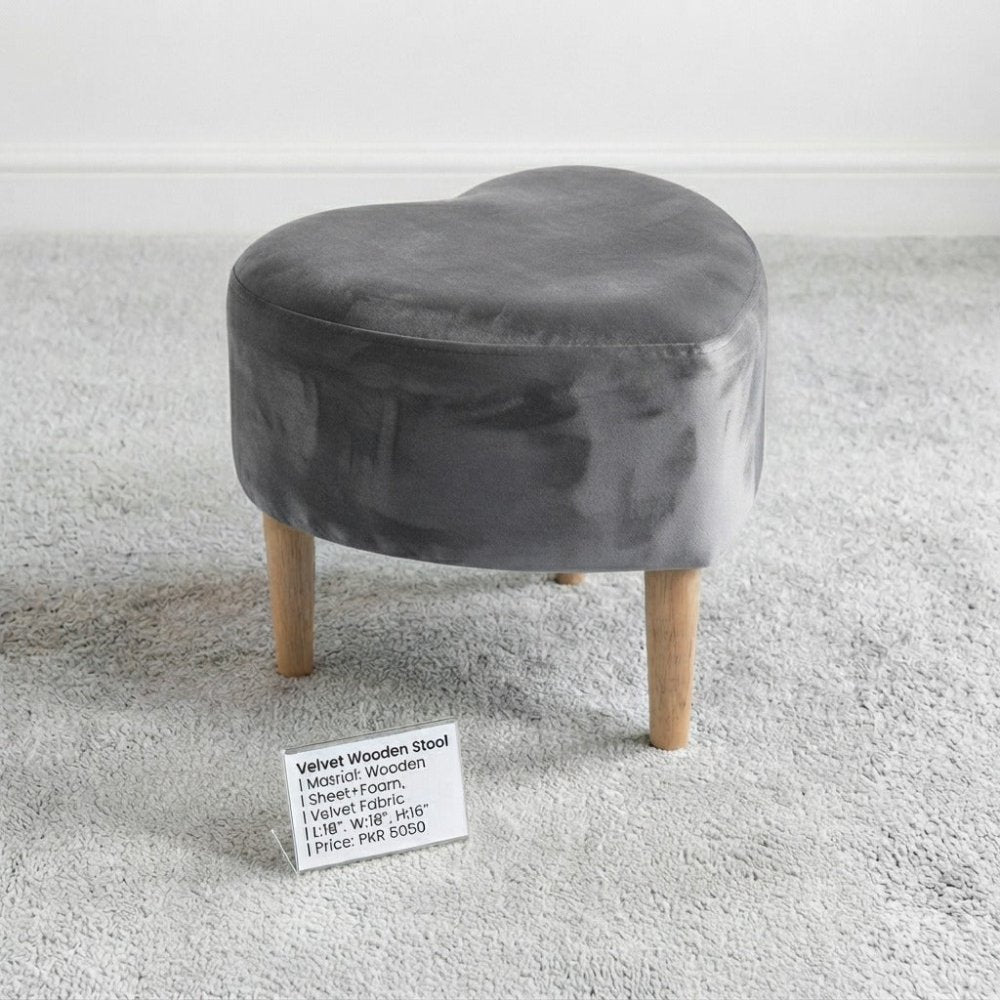 Heart Shaped Single Seater Stool - 1588 - myhomestyle.pk