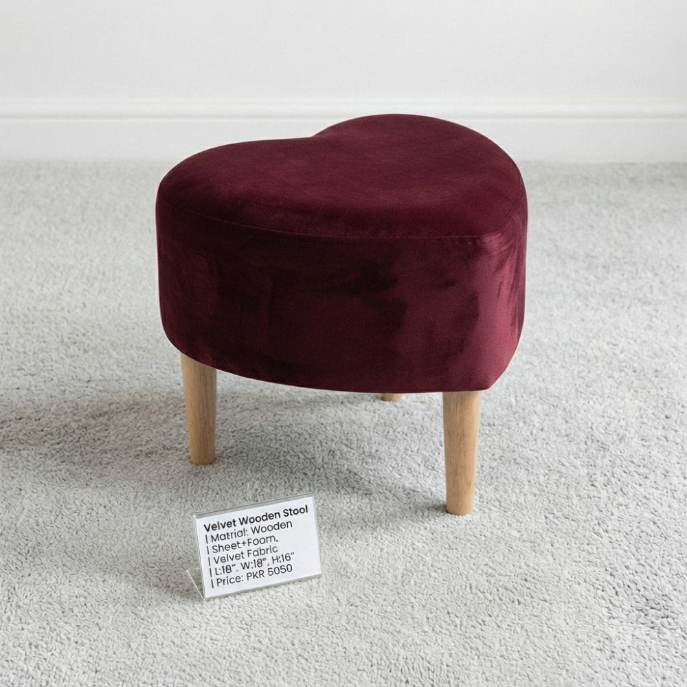 Heart Shaped Single Seater Stool - 1588 - myhomestyle.pk