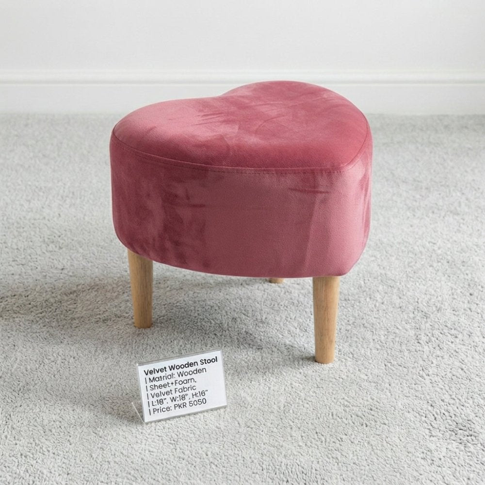Heart Shaped Single Seater Stool - 1588 - myhomestyle.pk