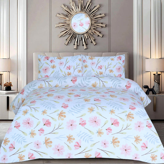 3 Pcs Printed Bed Sheet MHS-1119